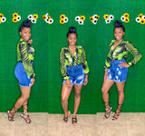 Sheer Palms Bodysuit